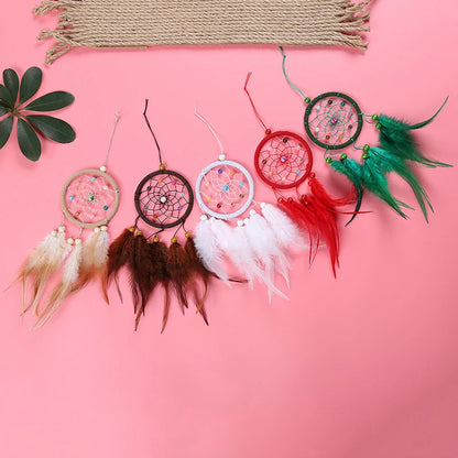 Atrapa Sueños Colgante con Plumas Tradicional